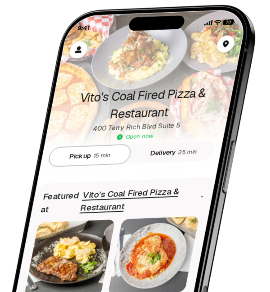 Vito's Coal Fired Pizza & Restaurant app preview
